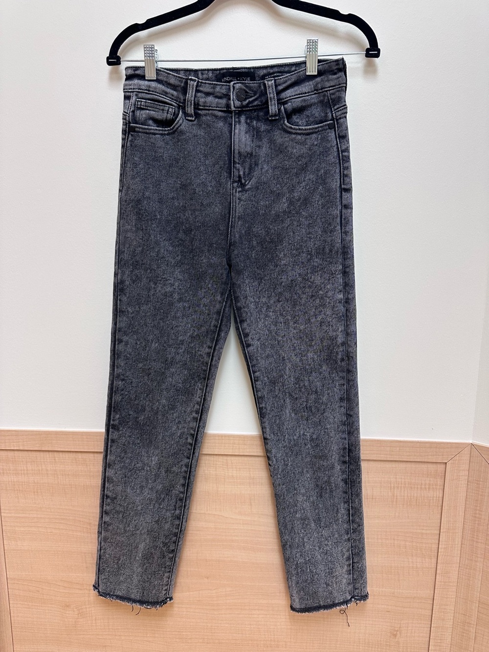 Kendall & Kylie High-Rise Washed Black Jeans